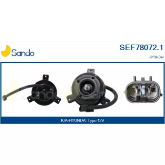 Moteur électrique, ventilateur pour radiateurs SANDO SEF78072.1