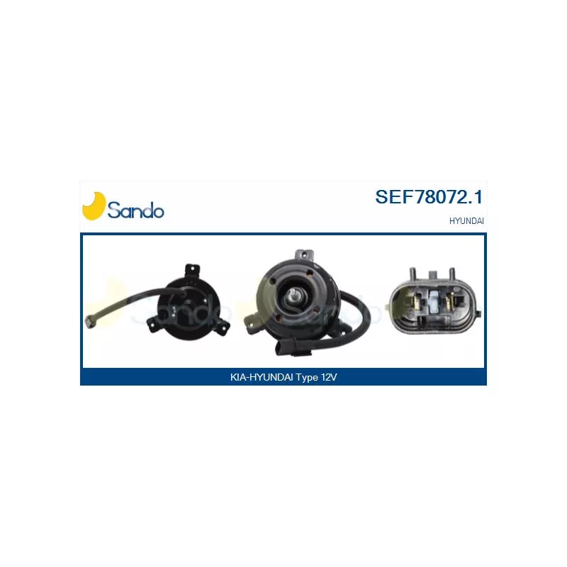 Moteur électrique, ventilateur pour radiateurs SANDO SEF78072.1