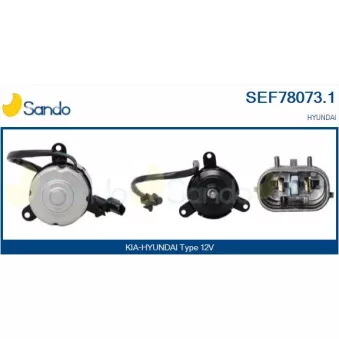 Moteur électrique, ventilateur pour radiateurs SANDO SEF78073.1