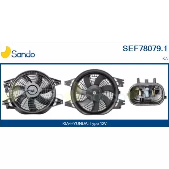 Moteur électrique, ventilateur pour radiateurs SANDO SEF78079.1
