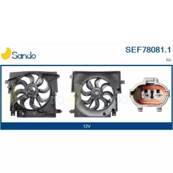 Moteur électrique, ventilateur pour radiateurs SANDO SEF78081.1