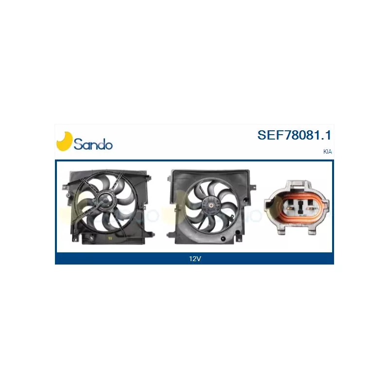 Moteur électrique, ventilateur pour radiateurs SANDO SEF78081.1