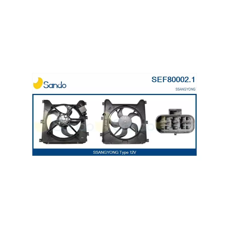 Moteur électrique, ventilateur pour radiateurs SANDO SEF80002.1