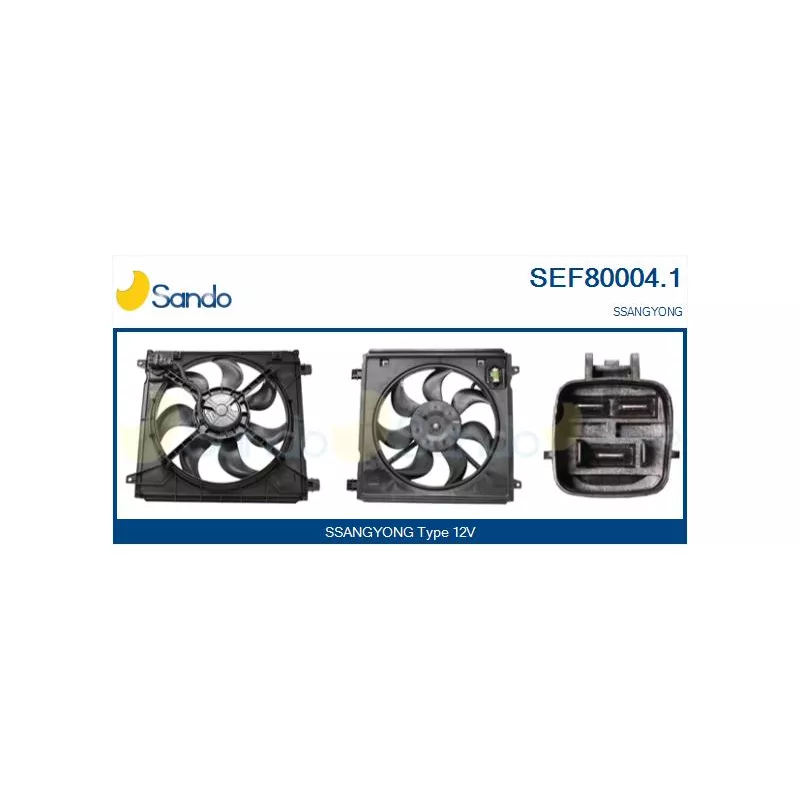 Moteur électrique, ventilateur pour radiateurs SANDO SEF80004.1