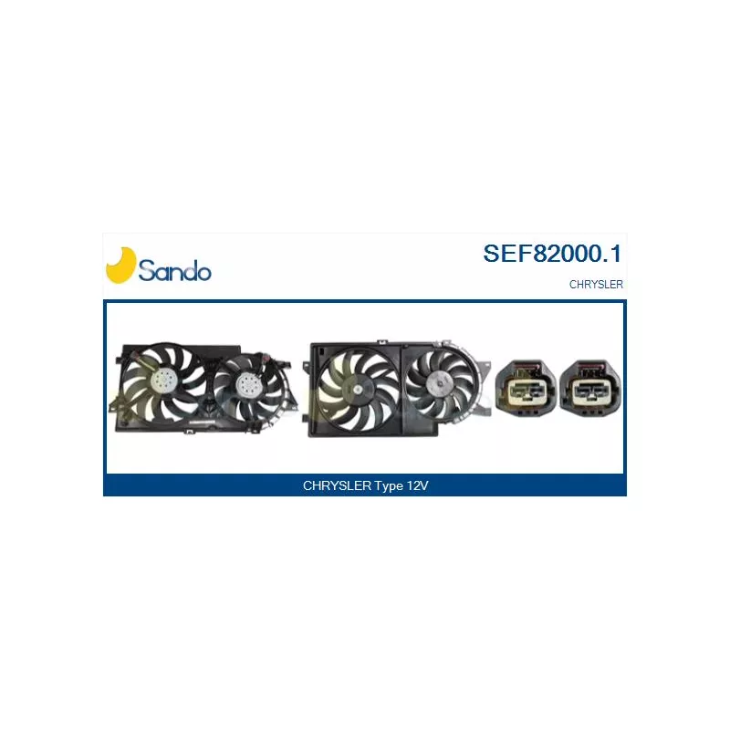 Moteur électrique, ventilateur pour radiateurs SANDO SEF82000.1