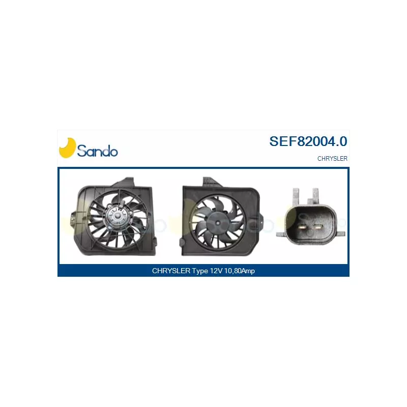 Moteur électrique, ventilateur pour radiateurs SANDO SEF82004.0
