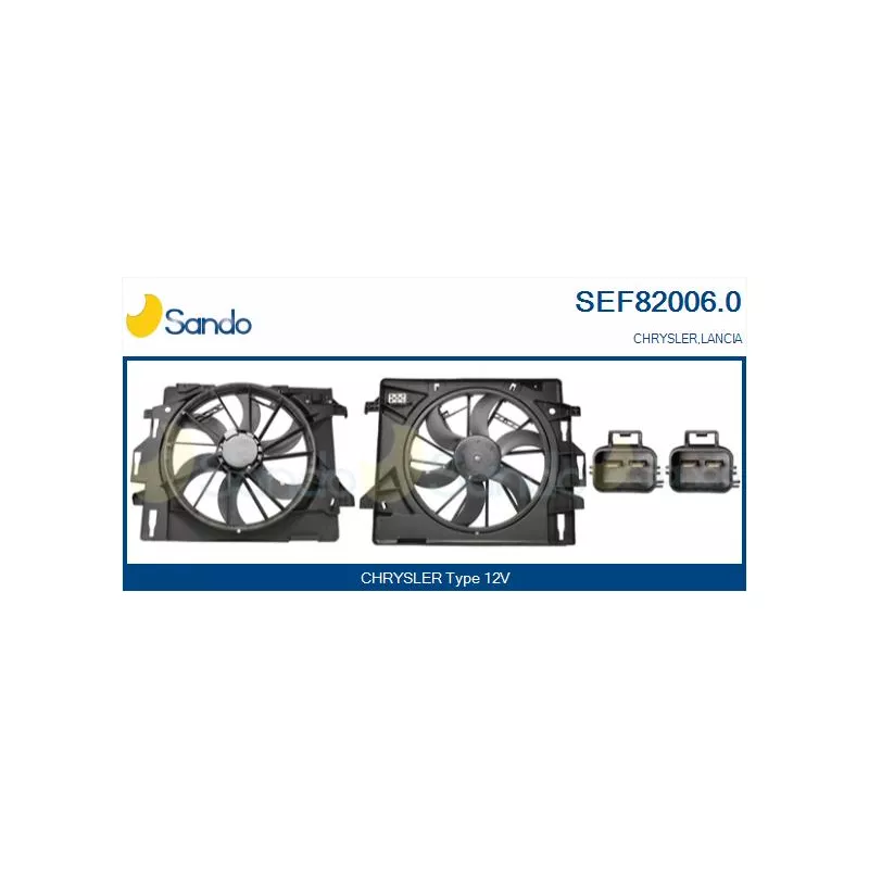 Moteur électrique, ventilateur pour radiateurs SANDO SEF82006.0