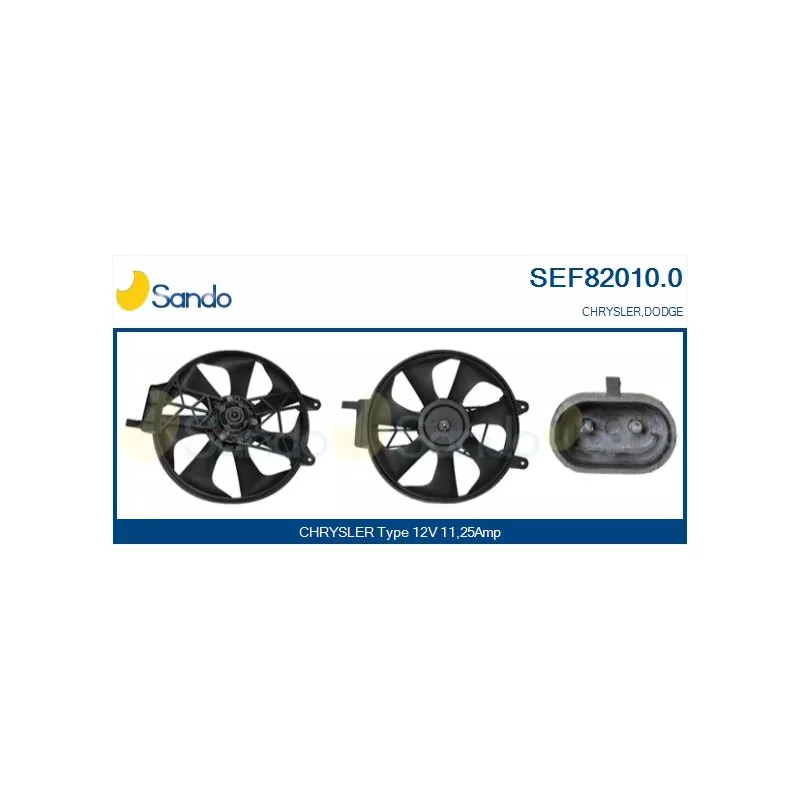 Moteur électrique, ventilateur pour radiateurs SANDO SEF82010.0