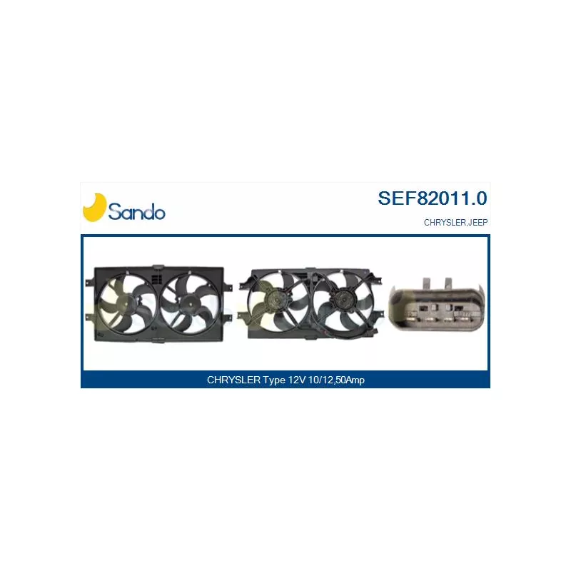 Moteur électrique, ventilateur pour radiateurs SANDO SEF82011.0