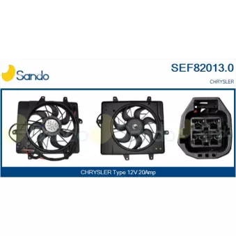 Moteur électrique, ventilateur pour radiateurs SANDO SEF82013.0