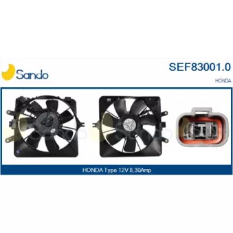 Moteur électrique, ventilateur pour radiateurs SANDO SEF83001.0