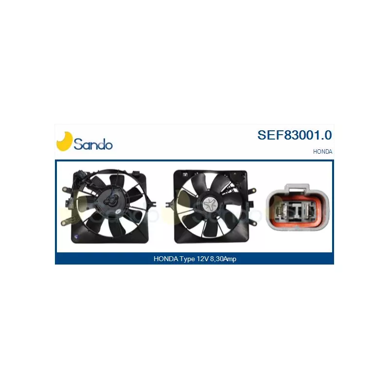 Moteur électrique, ventilateur pour radiateurs SANDO SEF83001.0