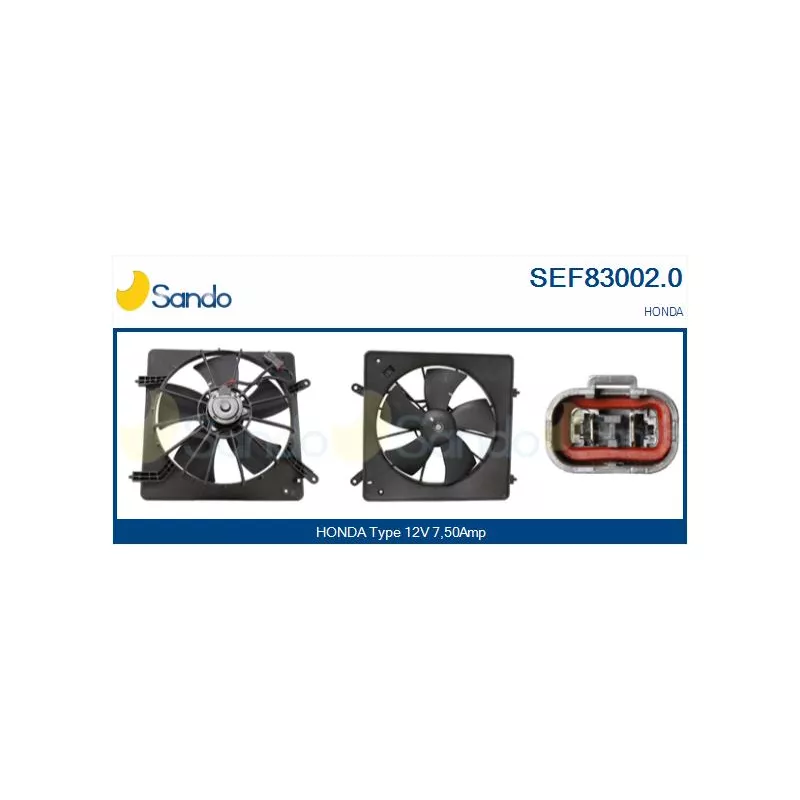 Moteur électrique, ventilateur pour radiateurs SANDO SEF83002.0