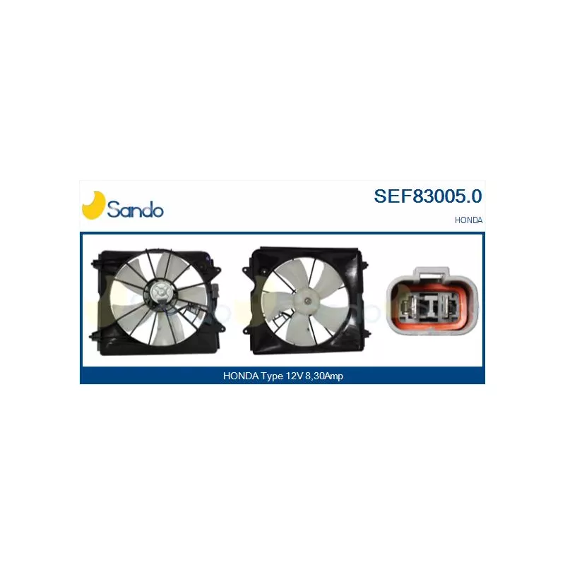 Moteur électrique, ventilateur pour radiateurs SANDO SEF83005.0