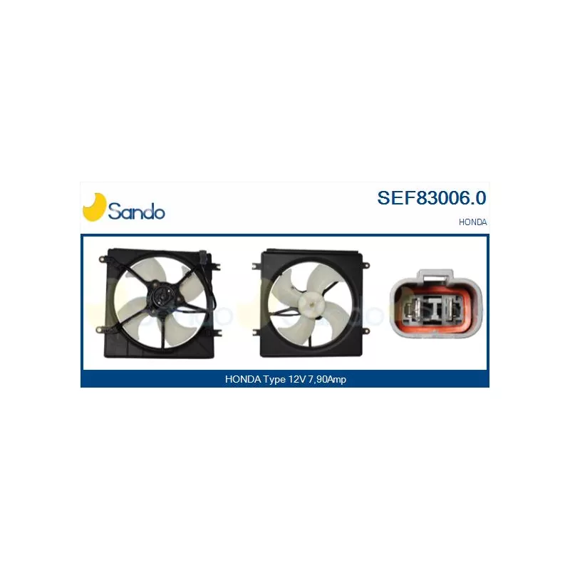 Moteur électrique, ventilateur pour radiateurs SANDO SEF83006.0