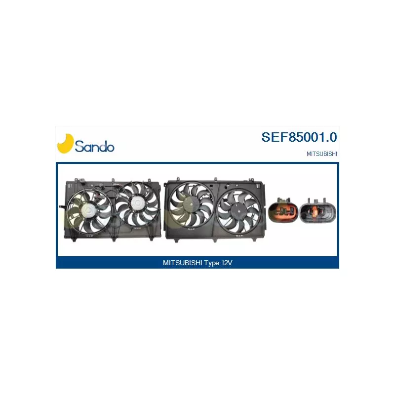 Moteur électrique, ventilateur pour radiateurs SANDO SEF85001.0