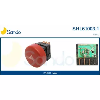Interrupteur de signal de détresse SANDO SHL61003.1