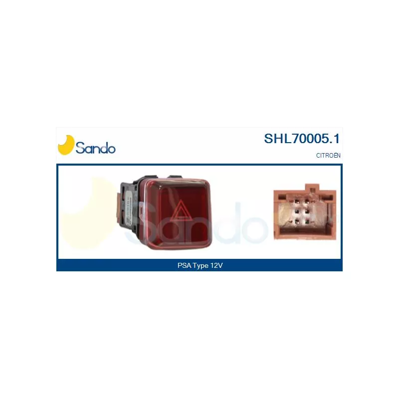Interrupteur de signal de détresse SANDO SHL70005.1
