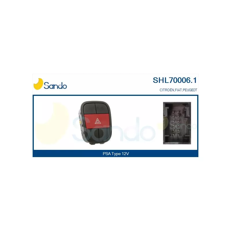 Interrupteur de signal de détresse SANDO SHL70006.1
