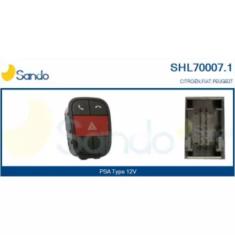 Interrupteur de signal de détresse SANDO SHL70007.1