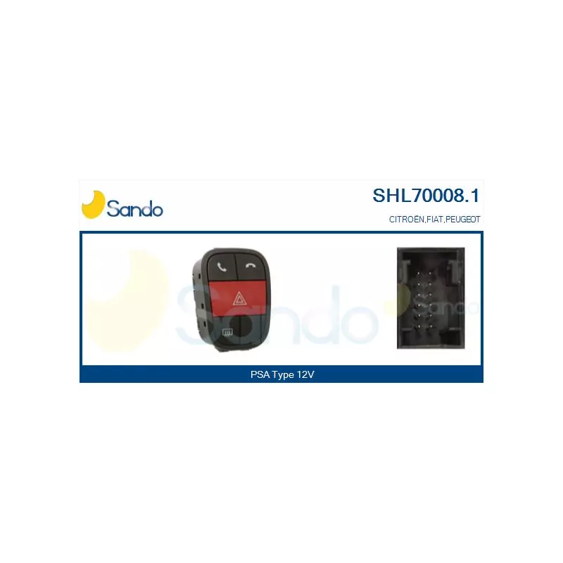Interrupteur de signal de détresse SANDO SHL70008.1
