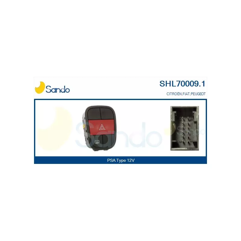 Interrupteur de signal de détresse SANDO SHL70009.1