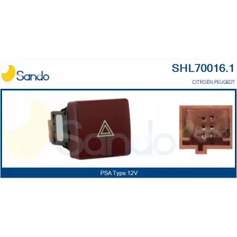Interrupteur de signal de détresse SANDO SHL70016.1