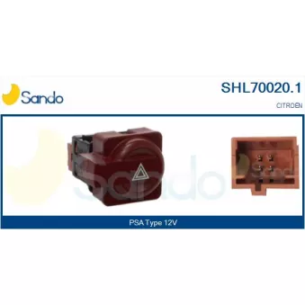 Interrupteur de signal de détresse SANDO SHL70020.1