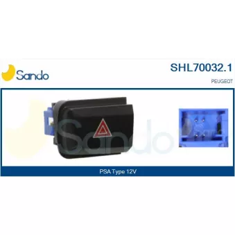 Interrupteur de signal de détresse SANDO SHL70032.1