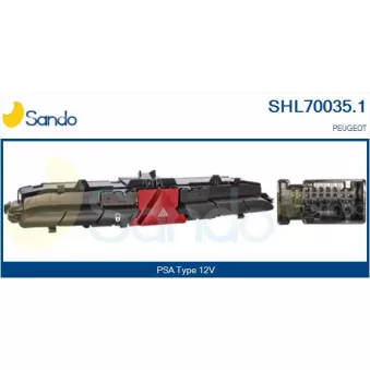 Interrupteur de signal de détresse SANDO SHL70035.1