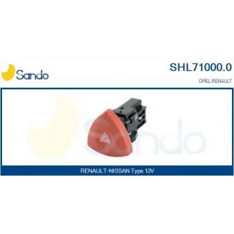 Interrupteur de signal de détresse SANDO SHL71000.0