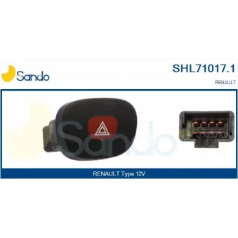 Interrupteur de signal de détresse SANDO SHL71017.1