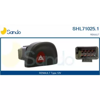 Interrupteur de signal de détresse SANDO SHL71025.1