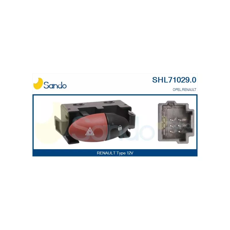 Interrupteur de signal de détresse SANDO SHL71029.0
