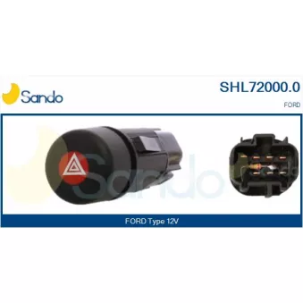 Interrupteur de signal de détresse SANDO SHL72000.0