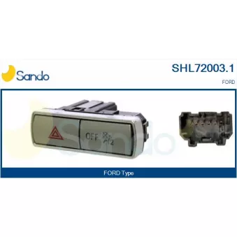 Interrupteur de signal de détresse SANDO SHL72003.1