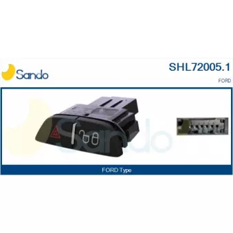 Interrupteur de signal de détresse SANDO SHL72005.1
