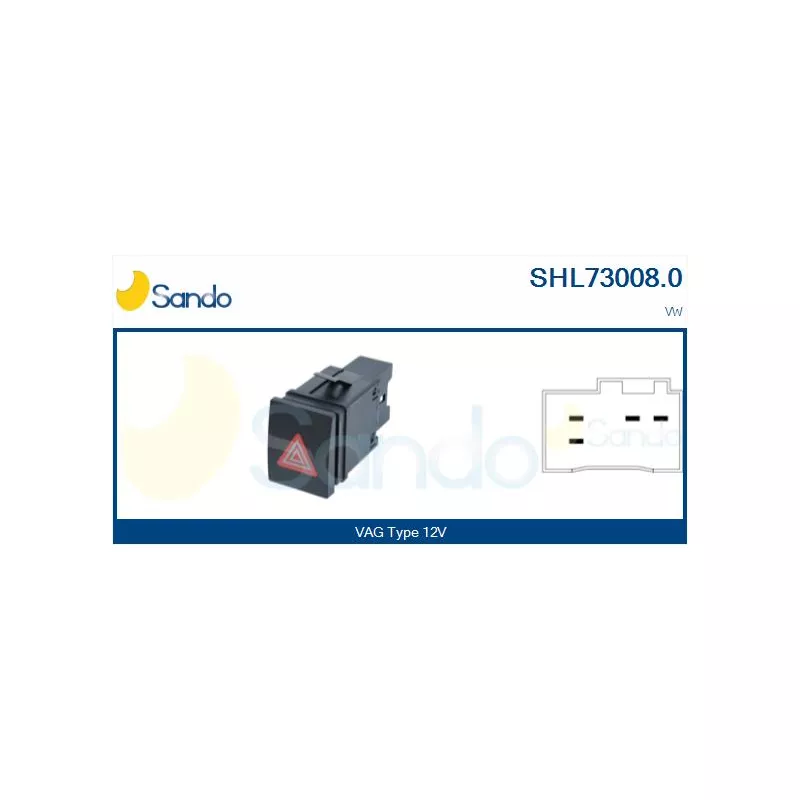 Interrupteur de signal de détresse SANDO SHL73008.0