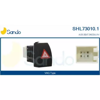Interrupteur de signal de détresse SANDO SHL73010.1