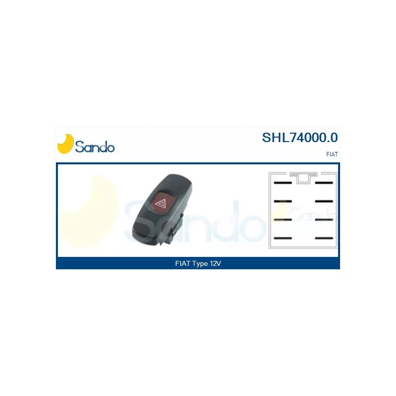 Interrupteur de signal de détresse SANDO SHL74000.0