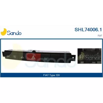 Interrupteur de signal de détresse SANDO SHL74006.1