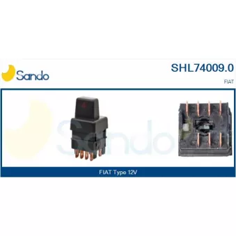 Interrupteur de signal de détresse SANDO SHL74009.0