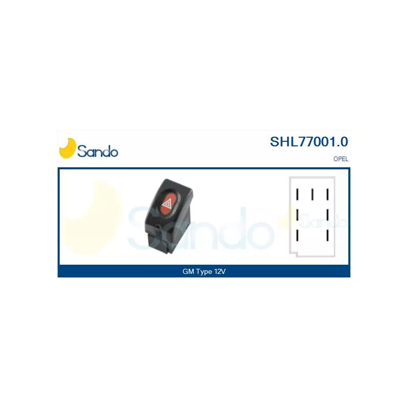 Interrupteur de signal de détresse SANDO SHL77001.0