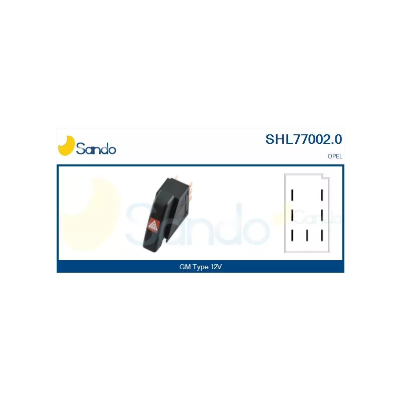 Interrupteur de signal de détresse SANDO SHL77002.0