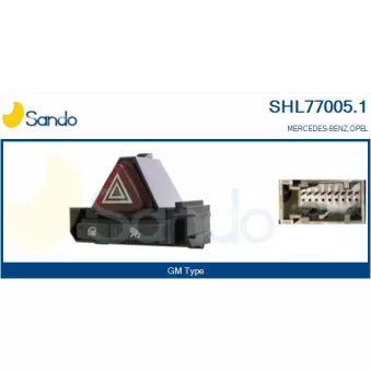 Interrupteur de signal de détresse SANDO SHL77005.1