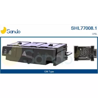 Interrupteur de signal de détresse SANDO SHL77008.1