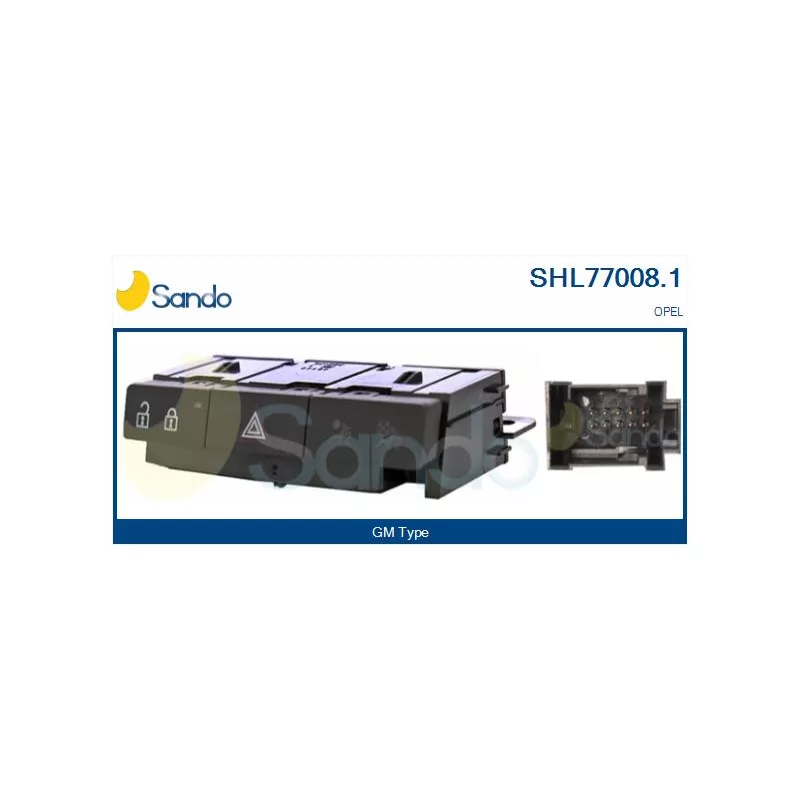 Interrupteur de signal de détresse SANDO SHL77008.1