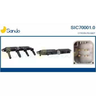 Bobine d'allumage SANDO SIC70001.0