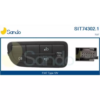 Elément de réglage, réglage de la portée des phares SANDO