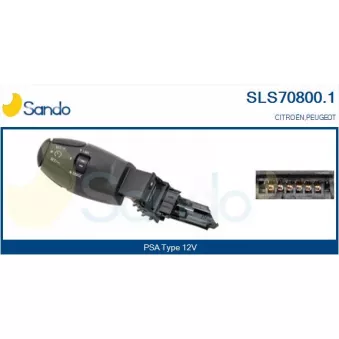 Interrupteur de commande, régulateur de vitesse SANDO SLS70800.1